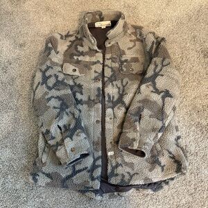 Teddy Jacket - Gray Camo